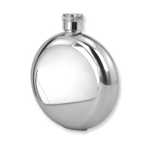 Stainless Steel Polished Round 5oz Flask