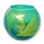 Turquoise Summer Esque Globe Candle