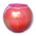 Coral Rose Spring Esque Globe Candle