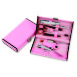 Traveler Pink 10 pc Manicure Set