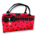 Glitzy Hearts 2 in 1 Cosmetic Bag