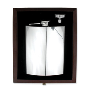 Polished Stainless Steel 7oz Flask