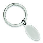 Silver Oval Key Chain